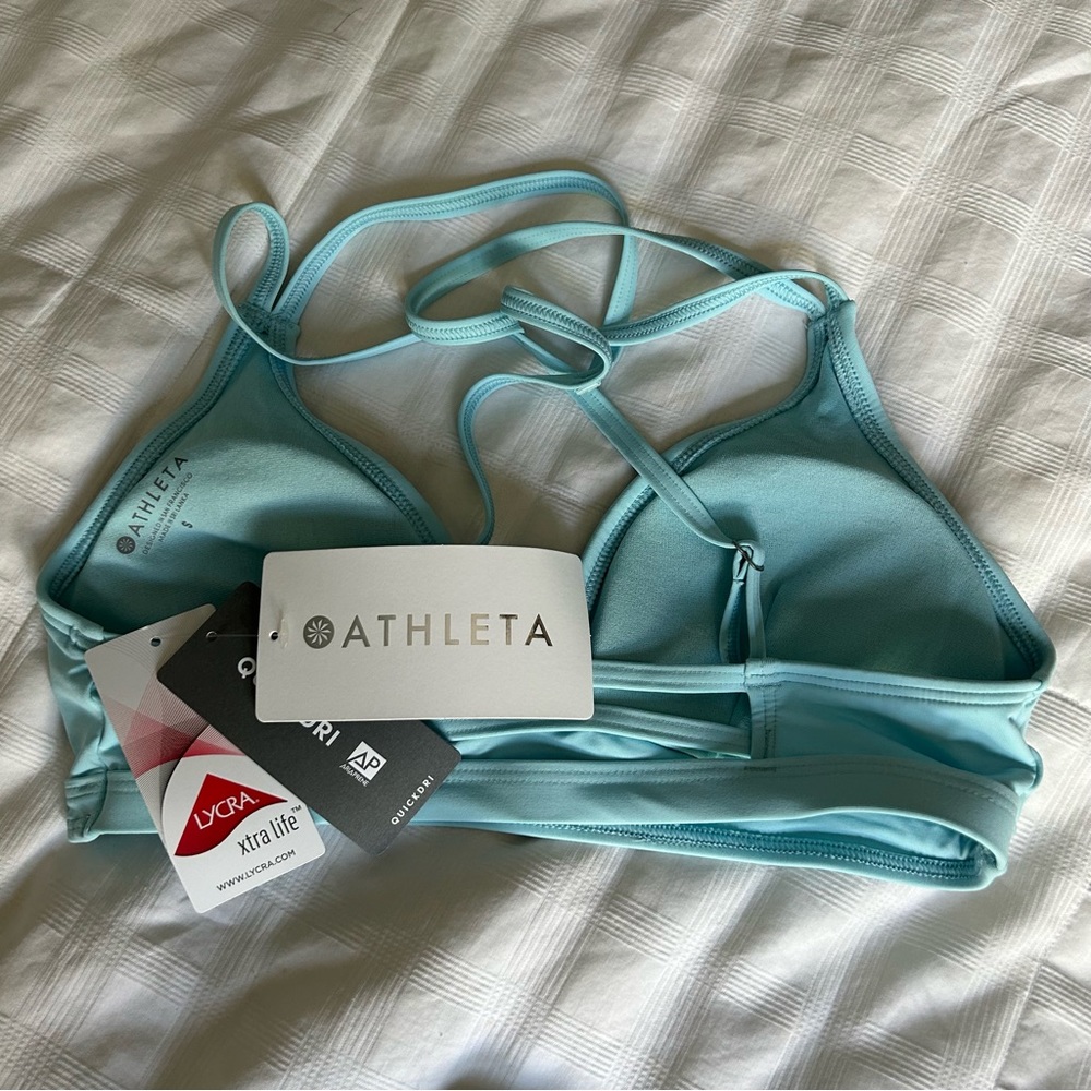 ATHLETA (SKY BLUE) Cross Strap Bikini TOP = SM | BOTTOM = MED - Picture 4 of 16